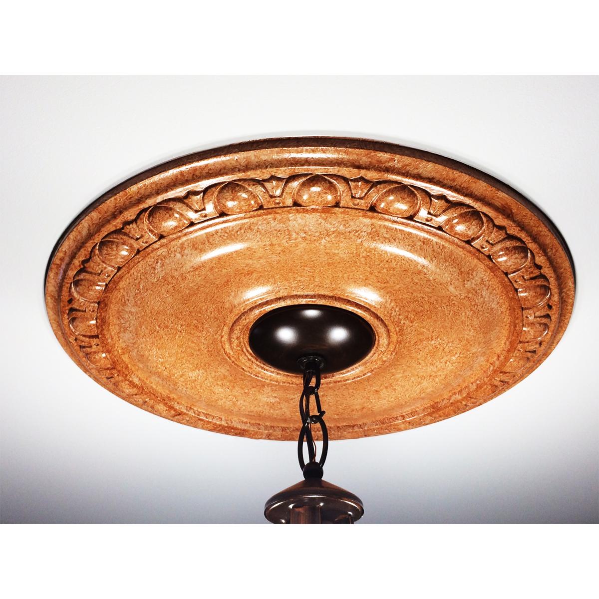 thumbnail image 2 of Ekena Millwork Jackson Ceiling Medallion 20" OD X 3-5/8" ID | Urethane Ceiling Decor Ready For Paint 2 of 10