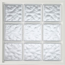 Hy-Lite - GLASSBLOCK-PW - Design Series Fixed Glass Block Window - 7 1/2" x 7 1/2" x 2" Blocks