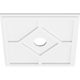Ekena Millwork - CMPEY - Embry Architectural Grade PVC Contemporary Ceiling Medallion