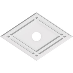 Ekena Millwork - CMPDD - Diamond Architectural Grade PVC Contemporary Ceiling Medallion