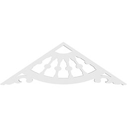 Ekena Millwork - GPPWAG - Standard Wagon Wheel Architectural Grade PVC Gable Pediment