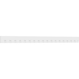 Ekena Millwork - DENPWIL01 - Wilson Architectural Grade PVC Dentil Trim w/Backplate