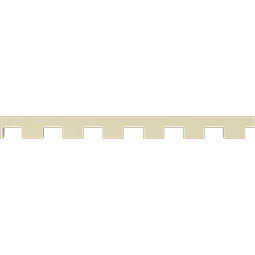 Ekena Millwork - MLD01X00DE - 1 1/8"H x 1/2"P x 96"L (2 1/8" Repeat) Dentil Block Moulding