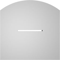Ekena Millwork - GVPAR01 - Arch Top Surface Mount PVC Gable Vent Standard Frame