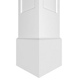 Turncraft Architectural - ECENM - Premium Square Non-Tapered Recessed Panel PVC Endura-Craft Column Wrap Kit