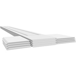 Turncraft Architectural - ECENR - Premium Square Non-Tapered Raised Panel PVC Endura-Craft Column Wrap Kit