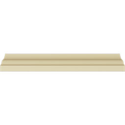 Ekena Millwork - MLD01X02X02ED - 2"H x 2"P x 2 3/4"F x 94 1/2"L Edinburgh Traditional Crown Moulding