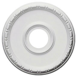 Ekena Millwork - CM16ME_P - 16 1/2"OD x 3 7/8"ID x 1 1/2"P Medea Ceiling Medallion (Fits Canopies up to 5 3/8")