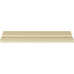 Ekena Millwork - MLD02X02X04CR - 3"H x 3"P x 4 1/4"F x 94 1/2"L Crendon Bead and Barrel Crown Moulding