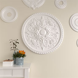 Ekena Millwork - CM32BR_P - 32 5/8"OD x 2"P Bradford Ceiling Medallion (Fits Canopies up to 6 5/8")