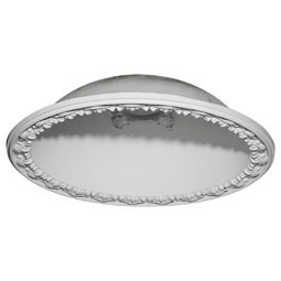 Ekena Millwork - DOME39HI - 39 1/2"OD x 32"ID x 10 3/8"D Hillock Recessed Mount Ceiling Dome (35"Diameter x 9 1/2"D Rough Opening)