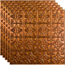 ACP - FTPSCT - Fasade Traditional Pattern/Style #1 Decorative Vinyl 2ft x 2ft Lay In Ceiling TIle (5 Pack)