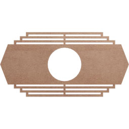Ekena Millwork - CMWPCS - Chrysler Wood Fretwork Ceiling Medallion