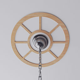 Ekena Millwork - CMWPGR - Grace Wood Fretwork Pierced Ceiling Medallion