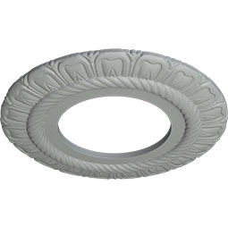 Ekena Millwork - CM09CL_P - 9"OD x 4 1/2"ID x 1/2"P Claremont Ceiling Medallion (Fits Canopies up to 5 5/8")