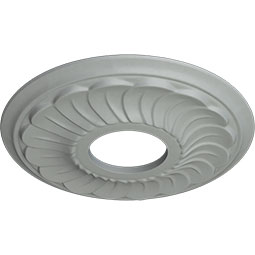 Ekena Millwork - CM11BL_P - 11 3/4"OD x 3 5/8"ID x 1"P Blackthorne Ceiling Medallion (Fits Canopies up to 4 7/8")