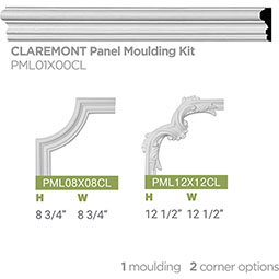 Ekena Millwork - SAMPLE-PML01X00CL - SAMPLE - 1 3/4"H x 1/2"P x 12"L Claremont Panel Moulding