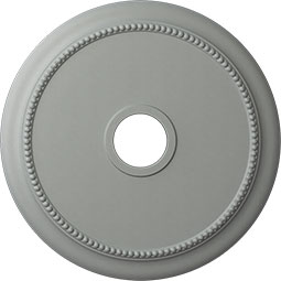 Ekena Millwork - CM24CR_P - 24 1/8"OD x 4 3/8"ID x 2 1/4"P Crendon Ceiling Medallion (Fits Canopies up to 4 3/8")