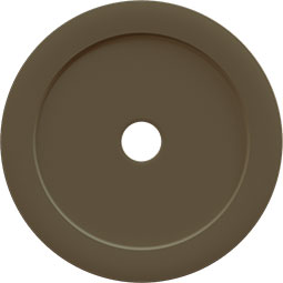 Ekena Millwork - CM25CO_P - 25 3/8"OD x 3 3/8"ID x 1 3/8"P Cole Ceiling Medallion (Fits Canopies up to 9 1/8")