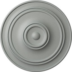 Ekena Millwork - CM40CL_P - 40 1/4"OD x 3 1/8"P Small Classic Ceiling Medallion (Fits Canopies up to 10")