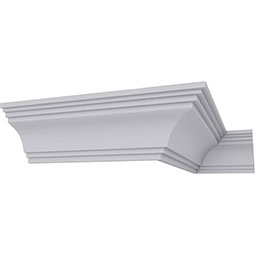 Ekena Millwork - MLD02X02X02KE - 2"H x 2"P x 2 3/4"F x 94 1/2"L Kent Traditional Smooth Crown Moulding