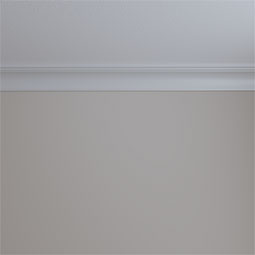 Ekena Millwork - MLD03X03X04HO - 3 1/2"H x 3 3/8"P x 4 7/8"F x 94 1/2"L Holmdel Traditional Cove Crown Moulding