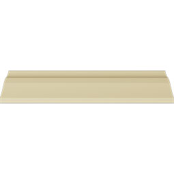 Ekena Millwork - SAMPLE-MLD03X03X04QU - SAMPLE - 3 1/2"H x 3 1/8"P x 4 3/4"F x 12"L Queenstown Traditional Cove Crown Moulding