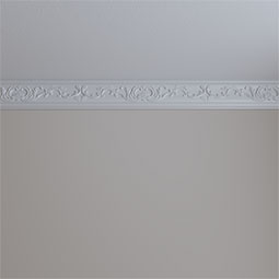 Ekena Millwork - MLD05X00VE - 5 1/8"H x 7/8"P x 94 1/2"L Versailles Floral Leaf Panel Moulding