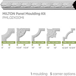 Ekena Millwork - PML02X00MI - 2 1/4"H x 3/4"P x 94 1/2"L Milton Running Leaf Panel Moulding