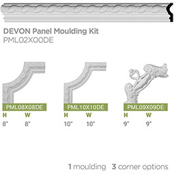 Ekena Millwork - PML02X00DE - 2"H x  7/8"P x 96"L Devon Rope Panel Moulding