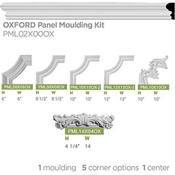 Ekena Millwork - PML02X00OX - 2"H x 5/8"P x 94 1/2"L Oxford Panel Moulding