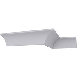 Ekena Millwork - MLD02X02X03TR - 2 3/8"H x 2 5/8"P x 3 5/8"F x 94 1/2"L Traditional Cove Crown Moulding