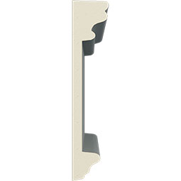 Ekena Millwork - SAMPLE-PIR03X00BP - SAMPLE - 3 1/8"H x 5/8"P x 12"L Pierced Moulding Backplate, fits Pierced Moulding Heights 2" and under