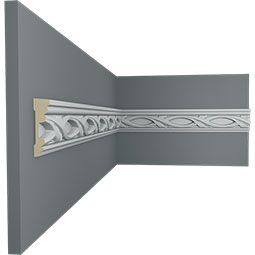 Ekena Millwork - PIR02X00ME - 1 3/4"H x 1/2"P x 94 1/2"L Medway Pierced Moulding with Backplate
