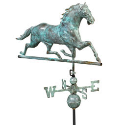 Good Directions - GD580V1 - Horse Weathervane - Blue Verde Copper