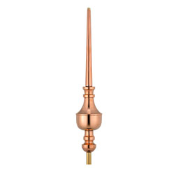 Good Directions - GD742 - 27" Victoria Pure Copper Rooftop Finial with Roof Mount