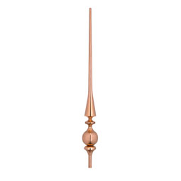 Good Directions - GD756 - 40"Aragon Pure Copper Rooftop Finial with Roof Mount