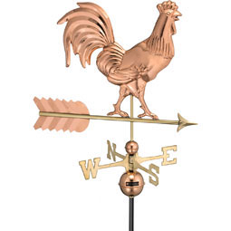 Good Directions - GD953P - Smithsonian Rooster Weathervane - Pure Copper