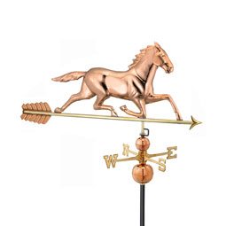 Good Directions - GD958P - Large Horse Estate Weathervane - Pure Copper