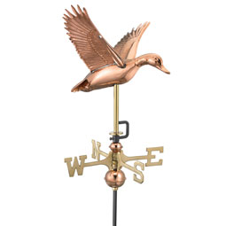 Good Directions - GD9613P - Flying Duck Weathervane - Pure Copper