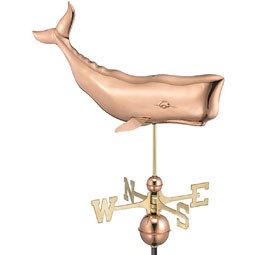 Good Directions - GD9660P - 28"Whale Weathervane - Pure Copper
