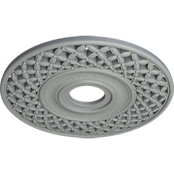Ekena Millwork - CM22RB_P - 22 1/4"OD x 4 3/4"ID x 1 1/4"P Robin Ceiling Medallion (Fits Canopies up to 6 1/4")