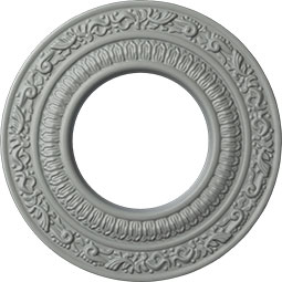 Ekena Millwork - CM08AD_P - 8 1/8"OD x 4 1/8"ID x 1/2"P Andrea Ceiling Medallion (Fits Canopies up to 4 1/8")