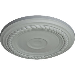 Ekena Millwork - CM07AL_P - 7 7/8"OD x 3/4"P Small Alexandria Ceiling Medallion (Fits Canopies up to 4 5/8")