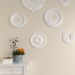 Ekena Millwork - CM12LE_P - 12 3/4"OD x 7/8"P Legacy Acanthus Ceiling Medallion (Fits Canopies up to 3 1/2")