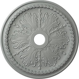 Ekena Millwork - CM27WI_P - 27 1/2"OD x 4"ID x 1 1/2"P Winsor Ceiling Medallion (Fits Canopies up to 4")