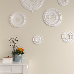 Ekena Millwork - CM07OD_P - 7 1/2"OD x 1 1/8"P Odessa Ceiling Medallion (Fits Canopies up to 2 1/2")