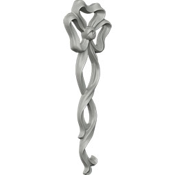 Ekena Millwork - ONL05X16X01VE - 5 3/4"W  x 16 1/8"H x 1"P Versailles Large Ribbon with Bow Drop Onlay