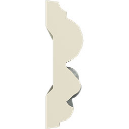 Ekena Millwork - CHA03X01LE - 3"H x 7/8"P x 94 1/2"L (3" Repeat) Leaf Twist Chair Rail