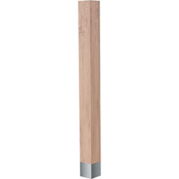 Brown Wood Products - BW01723010-1 - 3"W x 3"D x 35 1/4"H Square Leg with Sleeve